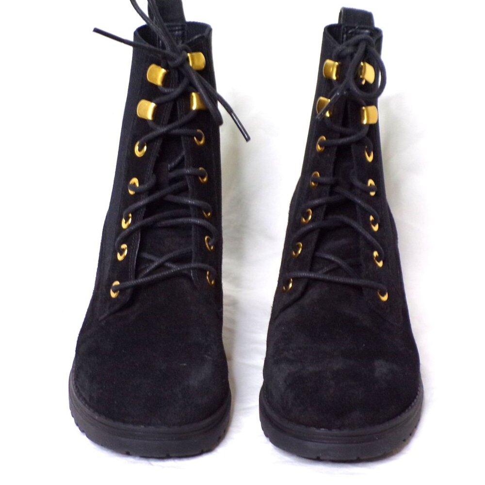🆕 COLE HAAN Camea Ankle Moto Combat Waterproof Boot 7.5 Black - Picture 6 of 11